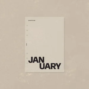 Monthly Vellum Dashboard Set | No. 01