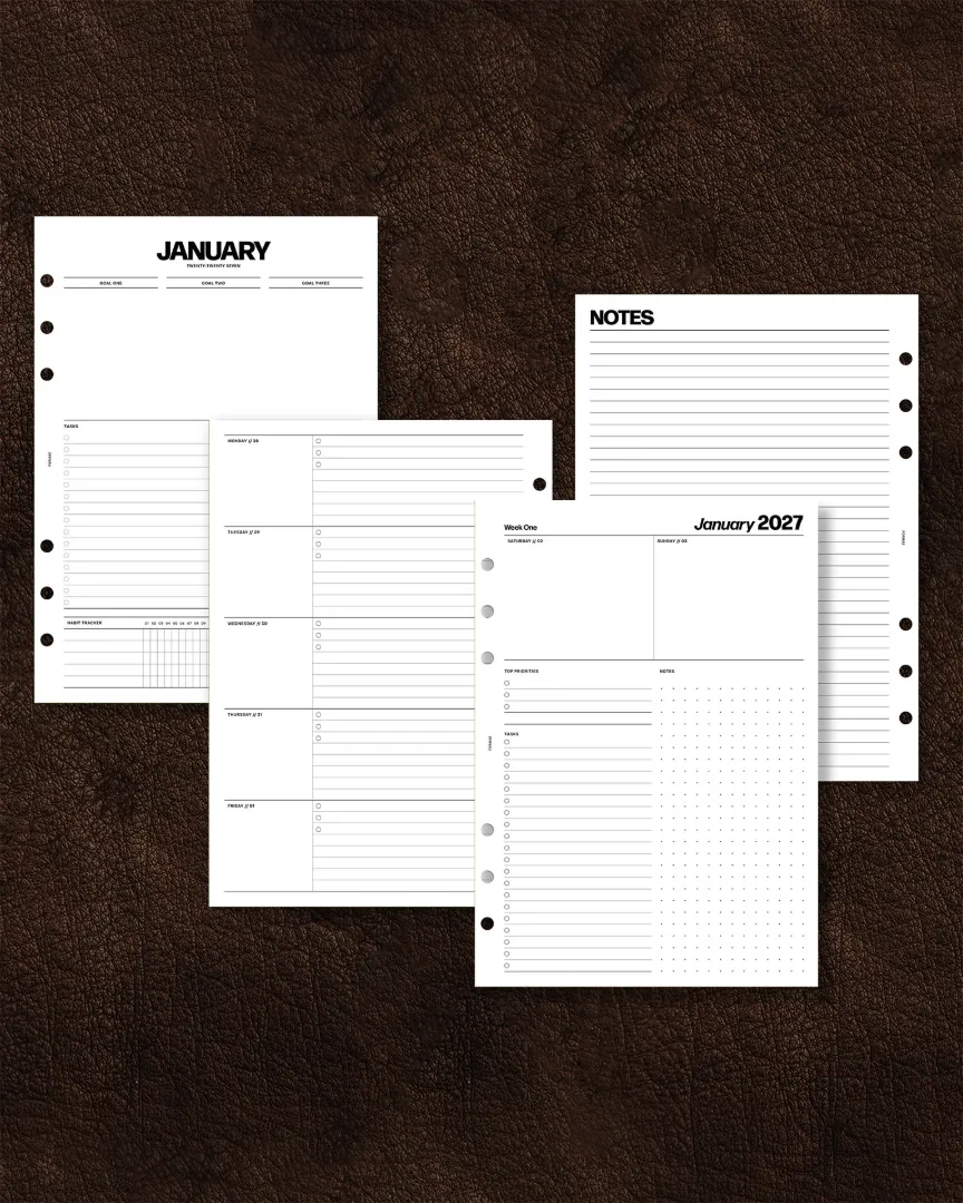 2027 Weekly Planner | Focus Layout 3 2027 Weekly Planner | Focus Layout