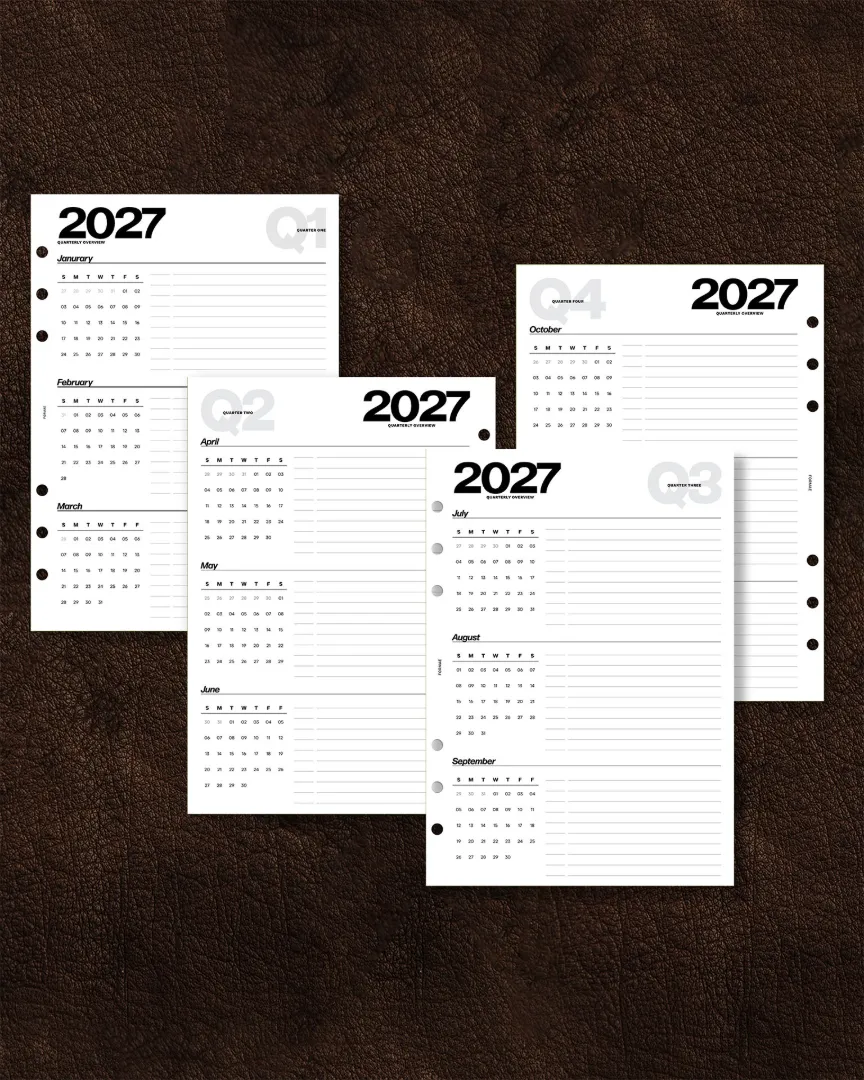Homepage 8 THU Quarterly Overview A Planner Brand