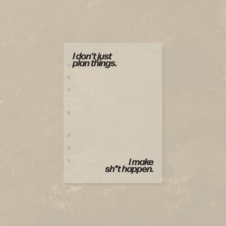 THUM Make It Happen Vellum Dashboard A Planner Brand