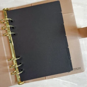 6 Leather Texture Side Tab Dividers